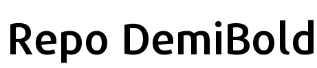 Repo DemiBold Font Image