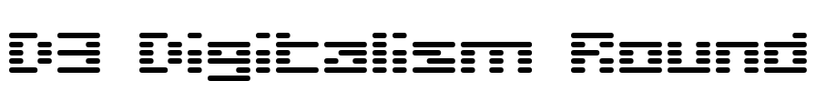 D3 Digitalism Round Font Image