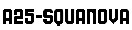 A25-SQUANOVA Font Image