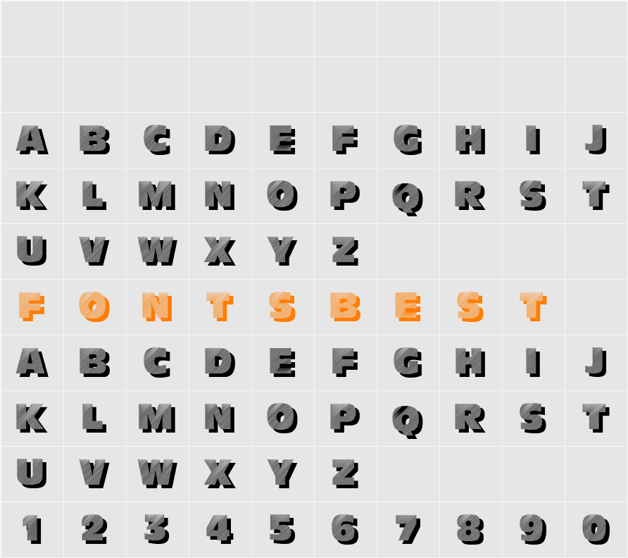 Anthracite Character Map