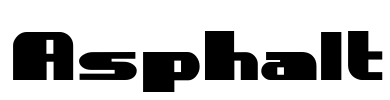 Asphalt Font Image