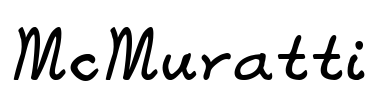 McMuratti Font Image