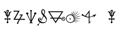 Alchemy A Font Image