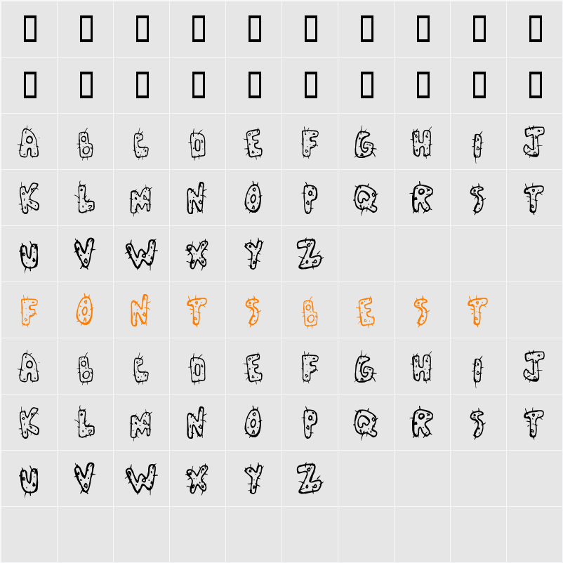 Cactus Love Character Map