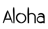 Aloha Font Image