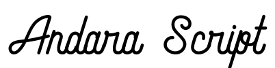 Andara Script Font Image