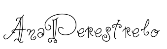 AnaPerestrelo Font Image