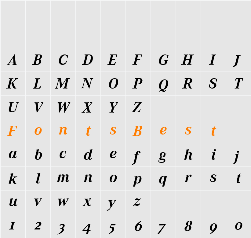 Corporate A Expert BQ Character Map