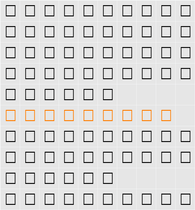 JASPER Character Map