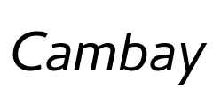 Cambay Font Image