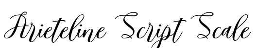 Arieteline Script Scale Font Image