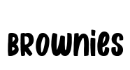 Brownies Font Image