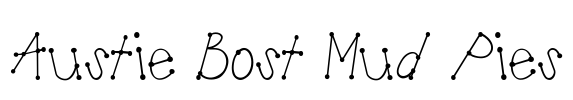 Austie Bost Mud Pies Font Image