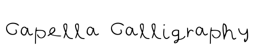 Capella Calligraphy Font Image