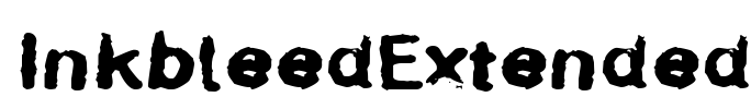 InkbleedExtended Font Image