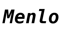 Menlo Font Image