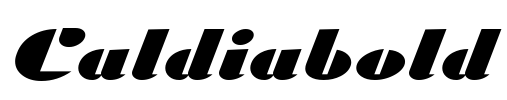 Caldiabold Font Image