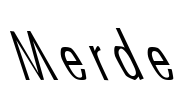 Merde Font Image