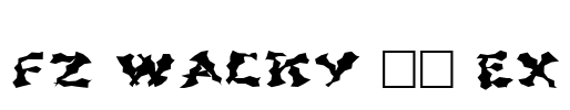 FZ WACKY 44 EX Font Image