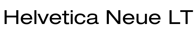 Helvetica Neue LT Font Image