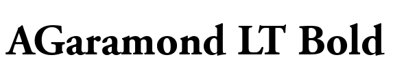 AGaramond LT Bold Font Image