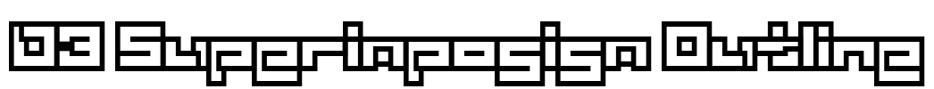 D3 Superimposism Outline Font Image