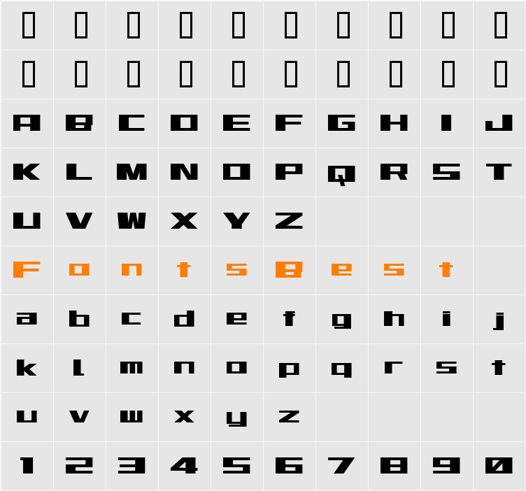 Mirage Character Map