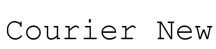 Courier New Font Image