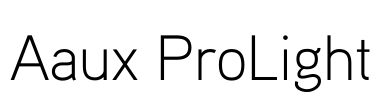 Aaux ProLight Font Image