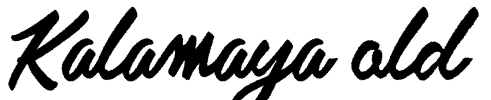 Kalamaya old Font Image