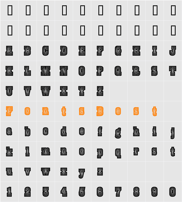 BurrisBlack Character Map