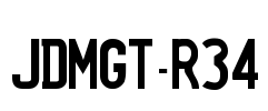 JDMGT-R34 Font Image