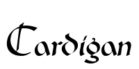 Cardigan Font Image