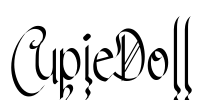 CupieDoll Font Image