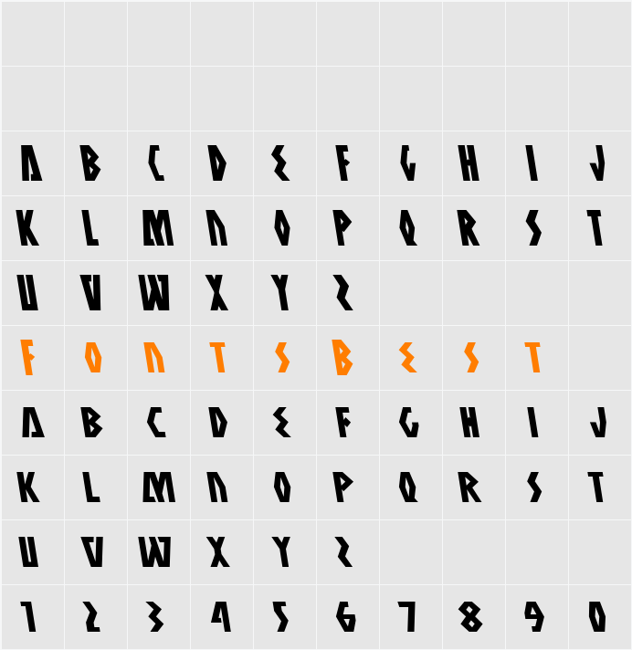 Antikythera Leftalic Character Map