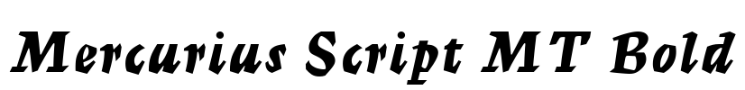 Mercurius Script MT Bold