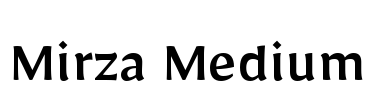 Mirza Medium Font Image