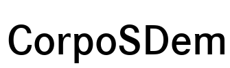 CorpoSDem Font Image