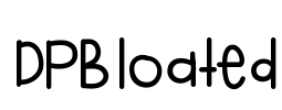 DPBloated Font Image