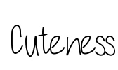 Cuteness Font Image