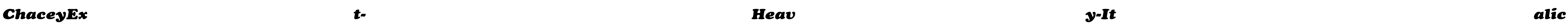 ChaceyExt-Heavy-Italic Font Image