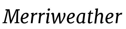 Merriweather Font Image