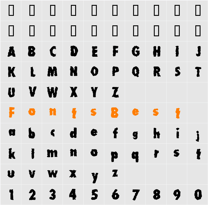 MillionAir Character Map