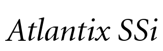 Atlantix SSi Font Image