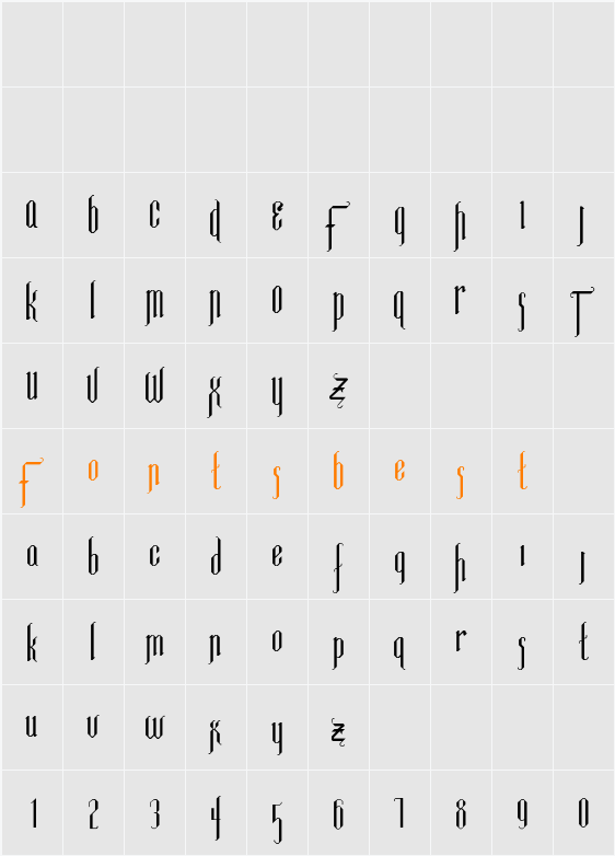 Mixemberge Character Map