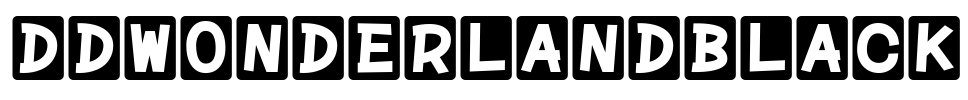 DDwonderlandBLACK Font Image