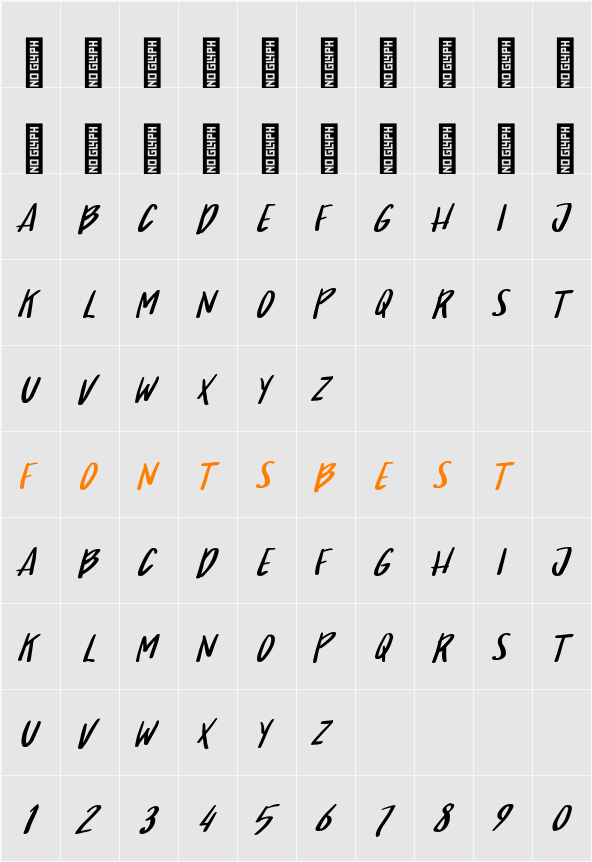 Aerostat Character Map