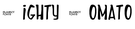 Mighty Tomato Font Image