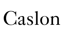 Caslon Font Image