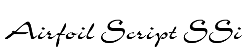 Airfoil Script SSi Font Image